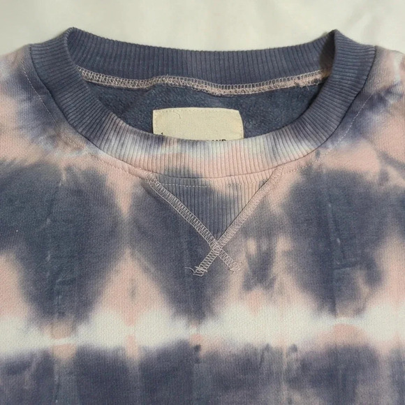 Lucky Brand Slouchy Fleece Sweatshirt, Color Soft Tie Dye Size S - Picture 6 of 15